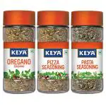 Keya Combo Pack of Oregano Seasoning (50gm x 1) , Pasta Seasoning (45gm x 1) and Pizza Seasoning (45gm x 1) - (Pack of 3)