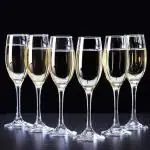 JIGSHTIAL Sleek Clear Champagne Glass - 170 ml (pack of 6)