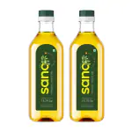 Sano Pomace Olive Oil 1L + 1L Pet Bottle - Ideal for Frying, Roasting