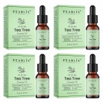PEARLIX Tea Tree Essential Oil 10ml | 100% pure & Natural Pack Of 4 | For Face, Hair, Body & Aromatherapy | Anti-Aging, Acne & Open Pores | Scalp Itching, Dandruff Hair & Scalp Infection | Nourish, Moisturize & Detan Remove | Relaxation & Anxiety