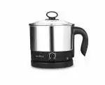 KenBerry Handy Cook Multipurpose Stainless Steel Electric Kettle | Multi Kettle | Multi Cooker | Travel Kettle | Make Infant Food, Instant Food, Tea, (1.5 L, Steel)