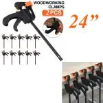 MAF Quick BAR CLAMP 600MM 24INCH (PACK OF 2) FOR WOODWORKING & DIY PROJECTS (MALFAH ENTERPRISES)