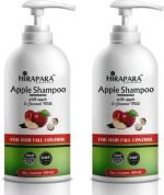 HIRAPARA Promotes Hair Growth Apple Shampoo for Damage Repair, Anti-hair Fall Shampoo ,Pack of 2(300ML Each)-600ML