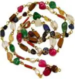 Vridaann Gokulshoppe Men and Women Stone Navratna mala Pendant