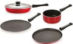 Nirlon 3 Layer Non-stick Aluminium Coated Dishwasher Safe Kitchenware Essential Combo Set