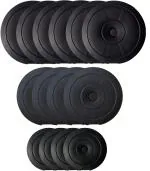 Star X Black Pvc Weight Plates (5 Kg 6 Plates, 3 Kg 4 2 Kg - 50 Kg)