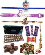 Fabbites Bhaiya Bhabhi Dairy Milk, Kitkat, Stone And Handmade Chocolate, Kids ,Lumba, Brother Rakhi 22 X 9 X 2.5 Cm