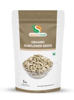 Organic Sapphire Foods Organic Raw Sunflower Seeds High in Fiber & Protein | Healthy Snacks | Immunity Booster | Diet Food | Rich in Calcium | Unroasted Premium Sunflower Seeds for Eating (1Kg)