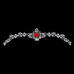 Comet Busters Traditional Bridal Bengali Wedding Bindi for Women (BIN1983) Pack of 1