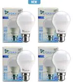 Syska 9 W Standard B22 LED Bulb (White, Pack of 4)