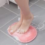 Juzr Shower Foot Scrubbers for use in Massage Scrubber Floor Shower Massage Mat Foot Brush for Shower Improves Foot or Back Circulation & Reduces Foot Pain, Non Slip with Suction Cups | Multicolor