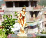 Antiques Nirmala Multicolor Marble, Polyresin Krishna Idol