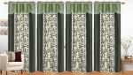 Home Edge Green Kolaveri U Jhalar 5ft Window curtain pack of 4