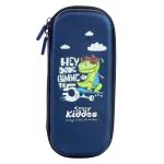 Smily Kiddos SMK16001524 Blue Dino Ethylene Vinyl Acetate Zipper Pencil Case for Boys and Girls