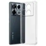 Fashionury Shockproof Crystal Clear Back Cover Case for Infinix Note 40 Pro 5G / Infinix Note 40 pro Plus 5G | Raised Bumps for Camera & Screen Protection | Transparent Back Cover Case |