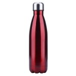 PV Kitchen & Homes Double Pin Stainless Steel Water Bottle, for Office School Home Gym Sports (Red _ 500 ml )