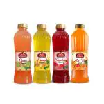 Mishrambu Squashes Combo of Guava, Pineapple, Strawberry & Mix Fruit (Pack of 4 - 750 ml each) | Refreshing Drink For Summer | Summer Drinks Sharbat | 3000 ml