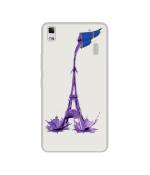Casotec Eiffel Tower Shape Design Printed Silicon Soft TPU Back Case Cover for Lenovo K3 Note / A7000