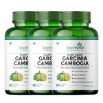 Simply Herbal Garcinia Cambogia with Green Tea and Gugul Extract for Weight Management Supplement 800 Mg HCA for Appetite Suppressant & Metabolism Boost For Men Women - 60 Veg capsule Each (Pack of 3)