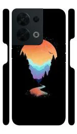 YAPZONE Nature Sunset Art |Designer Printed Hard Back Cover for Oppo Reno 8 5G Premium & Attractive Case for Your Smartphone