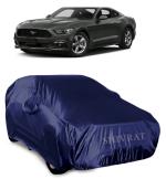 SHIVRAT Presents Semi Waterproof and Dustproof Car Body Cover Compatible With Ford Mustang All Variants_Navy Blue With Mirror Slots