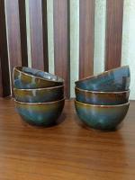 Caffeine Multicolor Stoneware Katori Bowl (Set Of 6)