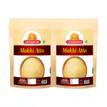 Ghotaram Makka Aata | Maize Flour (Makki Atta, Corn Flour) | Maize Flour | Makki Atta | Makke ka Atta | Super Nutritious Corn Flour | Glutten Free Corn Flour with high fiber-5960g(2980g*2Pkt)