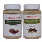 Herbal Hills Triphala Powder and Yashtimadhu Powder 100 gms each