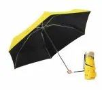Mini Pocket Compact Sun&Rain Umbrella Lightweight Portable Small Folding Umbrella Travel Parasol with 95% UV Protection (Yellow)