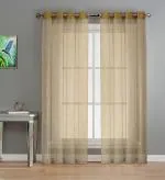 JARS Collections Set of 2 Plain Zigzag Polyster Window Curtains(4x5 ft)