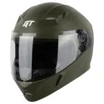 Steelbird SBA-21 GT Full Face Helmet with Clear Visor (Dashing Battle Green, Medium 580 MM)