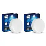 PHILIPS Full Glow Motion Sensor 15-watt Round LED Surface Downlighter | Full Glow Sensor Surface Downlight for Ceiling | LED Sensor Ceiling Light for Home...Pack 2