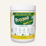 Pro360 Weight Gainer Chocolate Flavoured Health Supplement Protein Powder 500 g