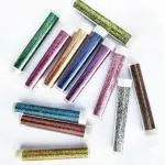 KRASHTIC 12 Glitter Small Box Medium Quality Sparking Powder For School Assignment and Project Work Set of 12