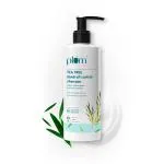 Plum Tea Tree Dandruff Control Shampoo Wth Tea tree ol, propanedol caprylate & wllow bark extracts Controls dandruff 250 ml For All har Types Dandruff Control Sulphate Free Paraben Free 100% Vegan