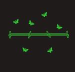 DreamKraft Green Graphic Print Vinyl Glow In The Dark Radium Sticker 25x1 cm