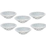 Aone Glass and Crockery Store serving bowl Glass Decorative Bowl (Clear, Pack of 6)