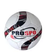 Prospo Water Resistant Synthetic Leather Football/Soccer Ball / Best Gift for Kids & Youth, Players / Team Sport Size # 5(4ply) All Players Size 5, (Red and White)