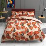 SKAP Woody Leafy Bed Sheet With Two Pillow Cover 220 x 250 cm (MSF10)