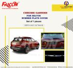 FALCON CAR NUMBER PLATE CHROME GARNISH FOR SELTOS