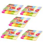 Lakeer Prompt-Me Page Markers Sticky Index Tabs 1250 Sheeets (250 Sheets X 5 pkt), Arrow Flag Colored Sticky Notes for Page Marker Bookmarks 4 Colors Sticks Securely, Removes Cleanly (Pack of 5)