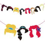 Zyozique Princess Birthday Banner, Princess Theme Party Decoration Supplies, Children's Birthday Party Decoration.