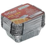 Freshee 25 pcs Aluminium Foil Container for Packing Food, 250ml Silver Foil Containers for Baking