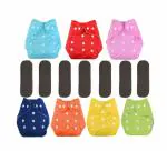 CHILDCHIC Diaper Cloth Washable & Reusable Waterproof Leak Proof Adjustable Pocket Sleep Skin friendly Suitable For Babies (0-2 Years) (Multicolor) (Pack of 1, Diaper With Black Insert)