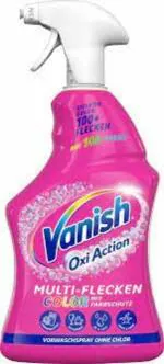 Vanish Oxi Action Pre-Wash Spray Colour - 860ml Stain Remover for Pre-Treatment Colourful Laundry