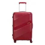 American Tourister Trolley Bag For Travel | KRYPTON 69 Cms Polycarbonate Hardsided Medium Check-in Luggage Bag | Suitcase For Travel | Trolley Bag For Travelling, Red