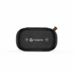 TORETO BE YOU Bang Pro 10W Wireless Bluetooth Speaker - Dual Audio Drivers, Powerful Bass Radiator, Fast Charging Long Play Time,TWS, Portable, Inbuilt MIC, FM, Type C Charging (Black)