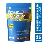 Fast&Up Whey Essentials 24g Protein with Isolate+ Concentrate Whey, Banned Substance Free Whey Protein (960 g, Rich Chocolate)