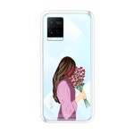 Emble Designer Clear Tranperant Silicone Case For Vivo Y21s -Design A25 ( TPU | Soft , Vivo Y21s | Multicolor )
