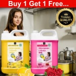 Bliss & Blush Dish wash Liquids Yellow 5Liter & Pink 5Liter Combo pack| Removes Tough Grease| Leaves No Residue